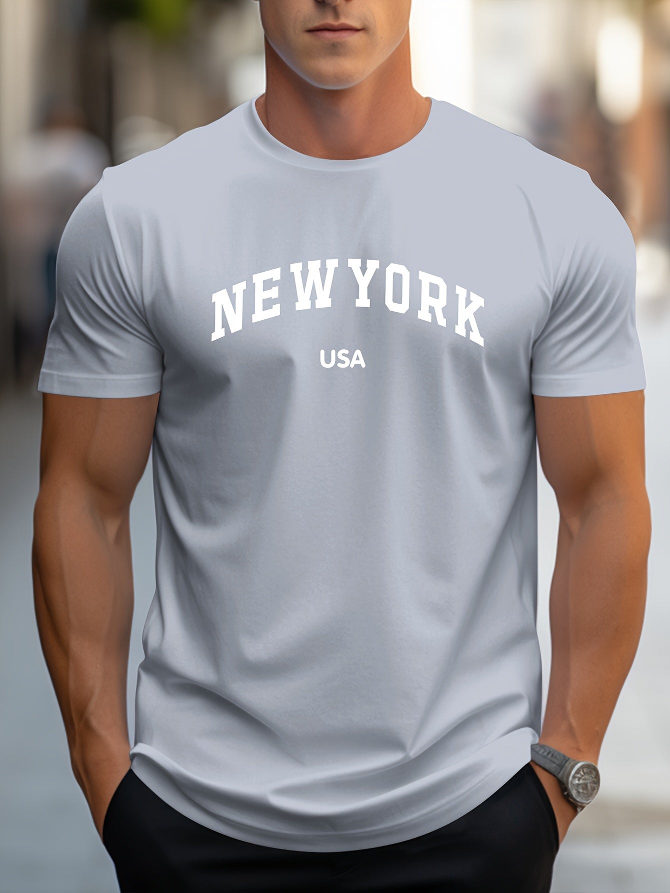 NEW YORK USA Print, Men's T-shirt