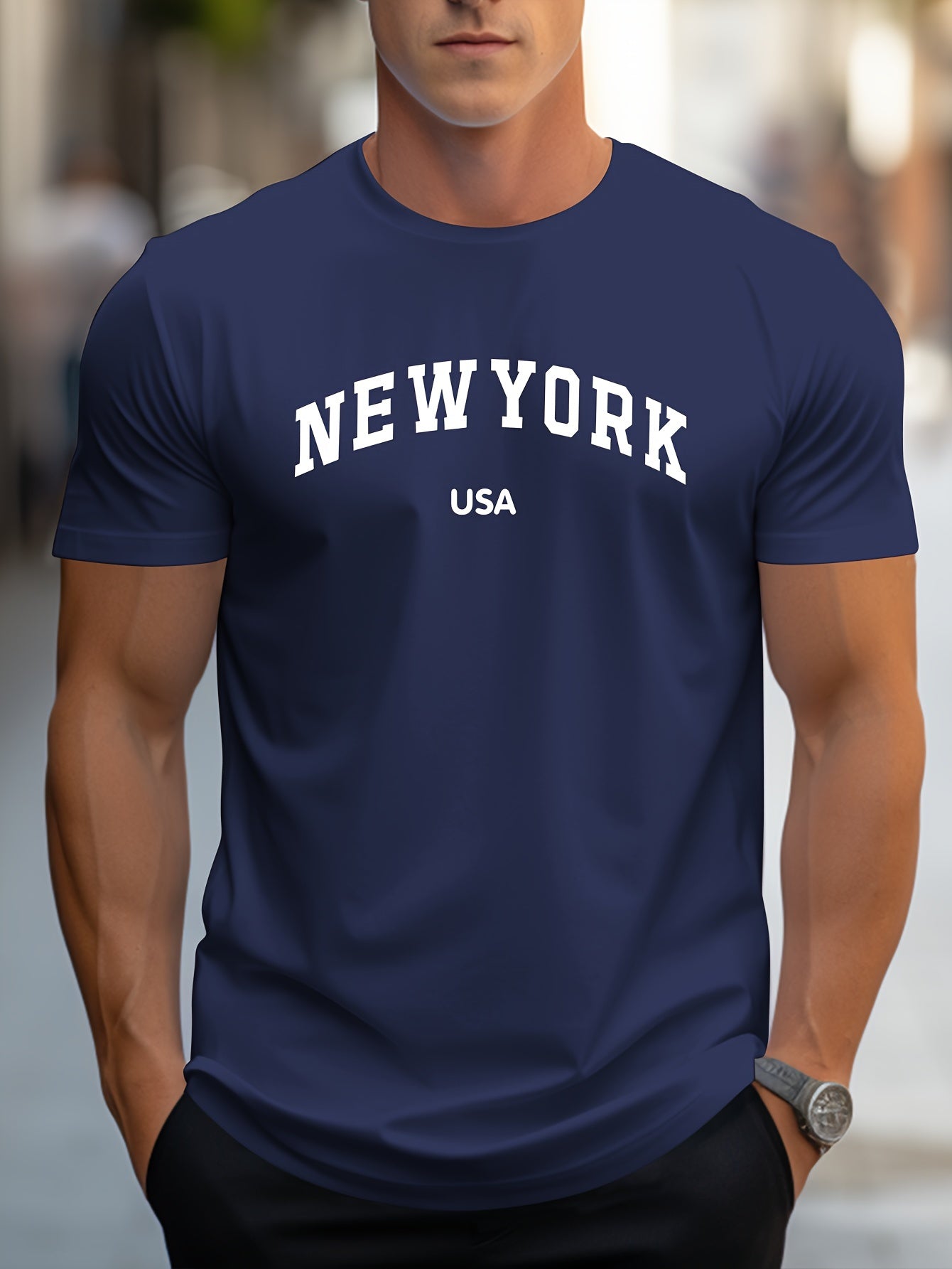 NEW YORK USA Print, Men's T-shirt