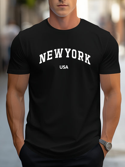 NEW YORK USA Print, Men's T-shirt