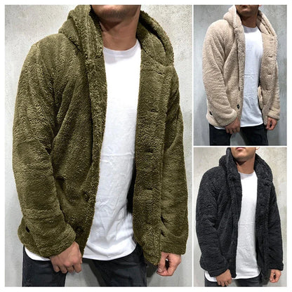 Men's Teddy Bear Fleece Hoodie