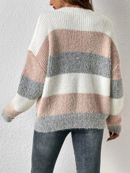 Striped Crew Neck Sweater