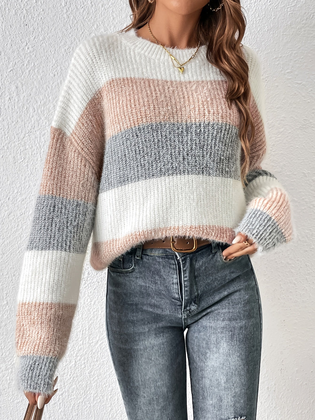 Striped Crew Neck Sweater