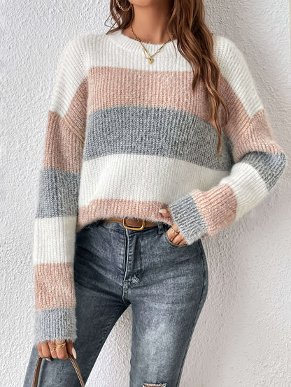 Striped Crew Neck Sweater